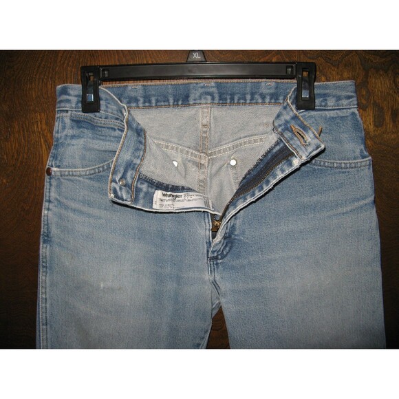 Vintage Mens Wrangler Denim Western BOHO Jeans 31 x 34 DISTRESSED DESTROYED LOOK - Picture 2 of 4